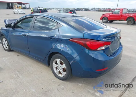 2014 Hyundai Elantra Se from USA, damaged, VIN KMHDH4AE0EU163187